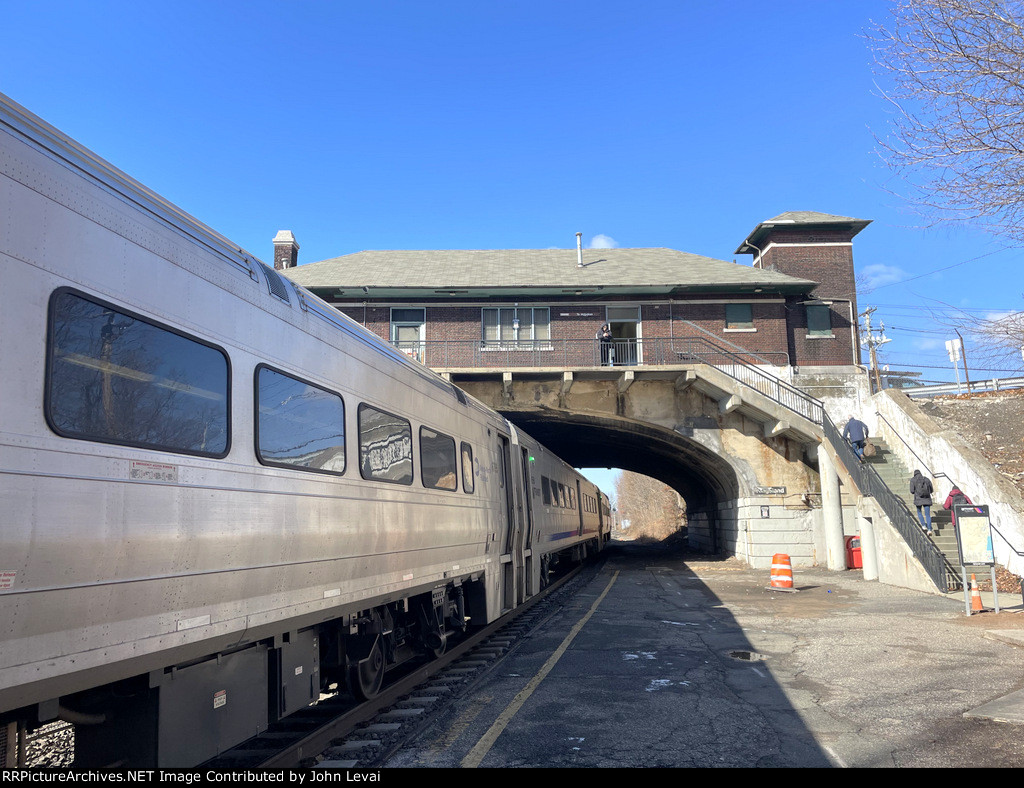 NJT Train # 1713 waiting to depart Kingsland Station